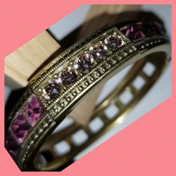 Heidi Daus "Tantalizing" PINK Swarvoski Crystal - Picture 2 of 5